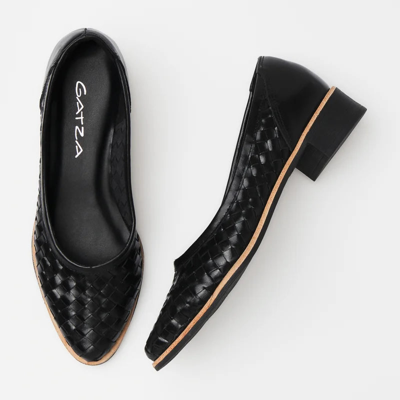 Braided Casual Shoes - Black