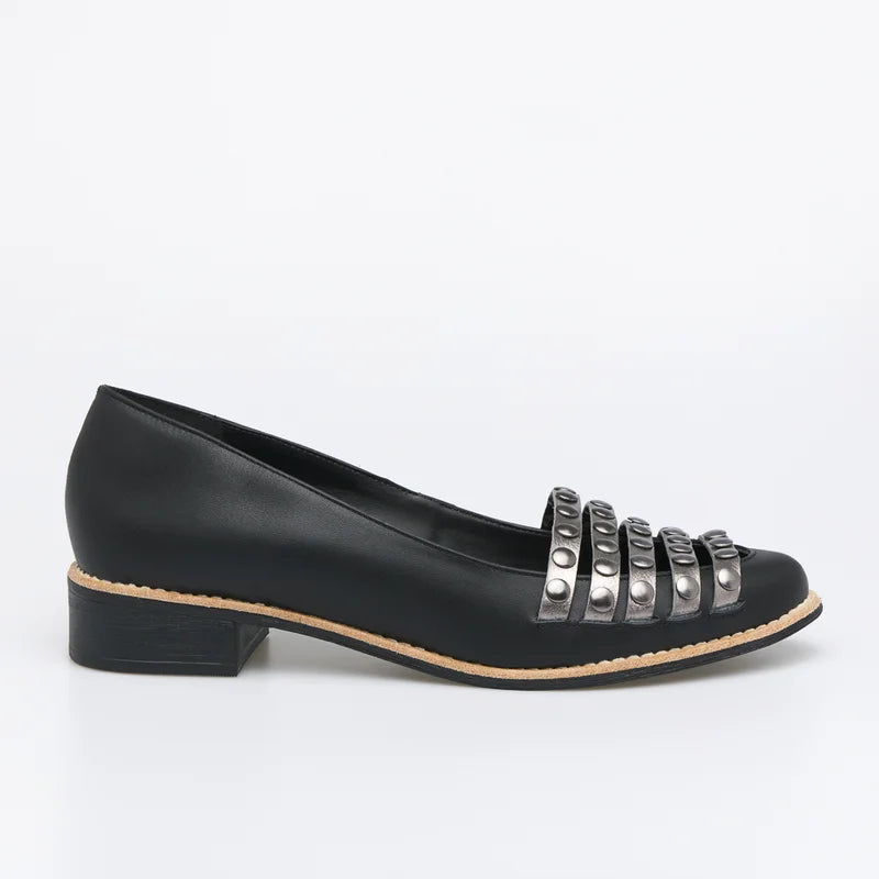Clarice Leather Shoe - Black