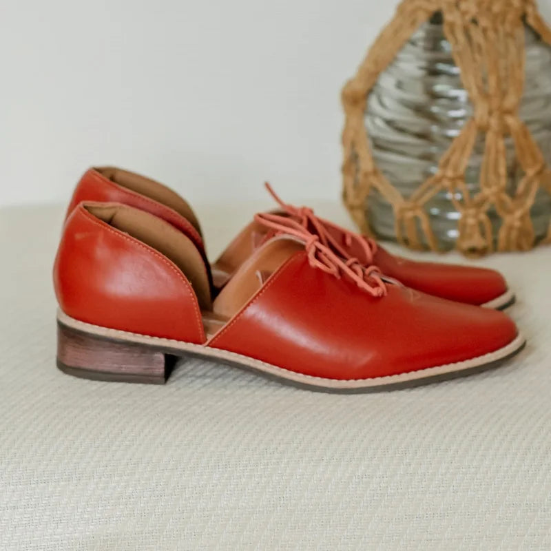 Fenda Leather Shoe - Rust