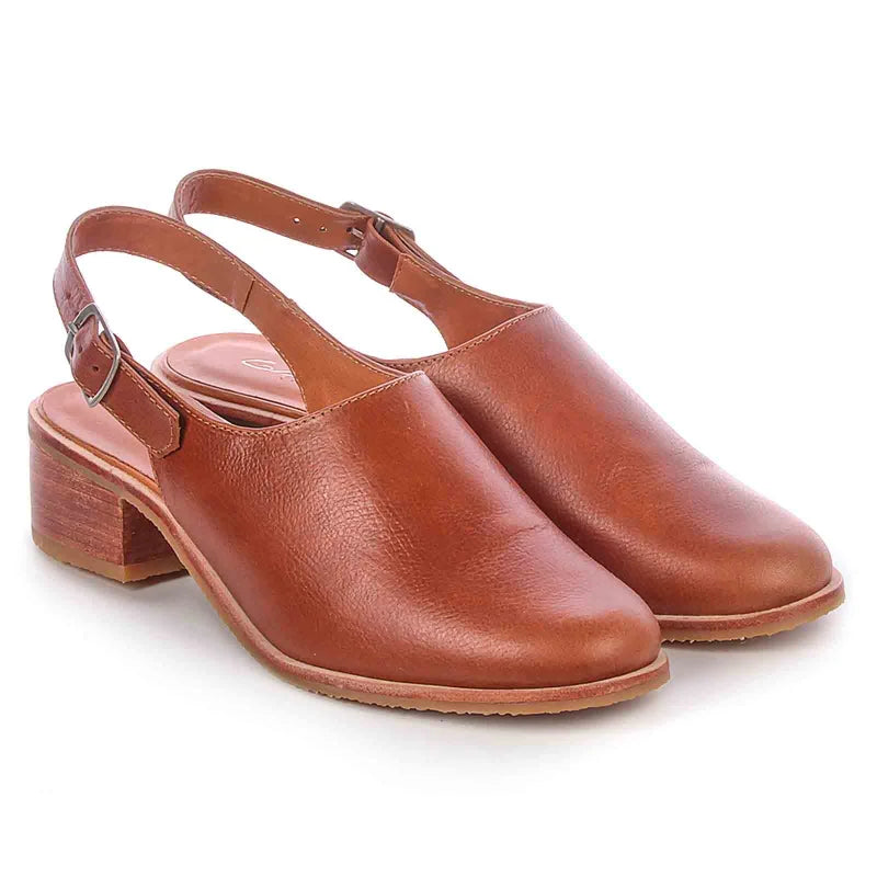 Lyssa Caramel Leather Pumps