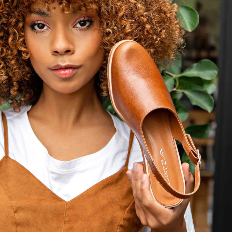 Lyssa Caramel Leather Pumps