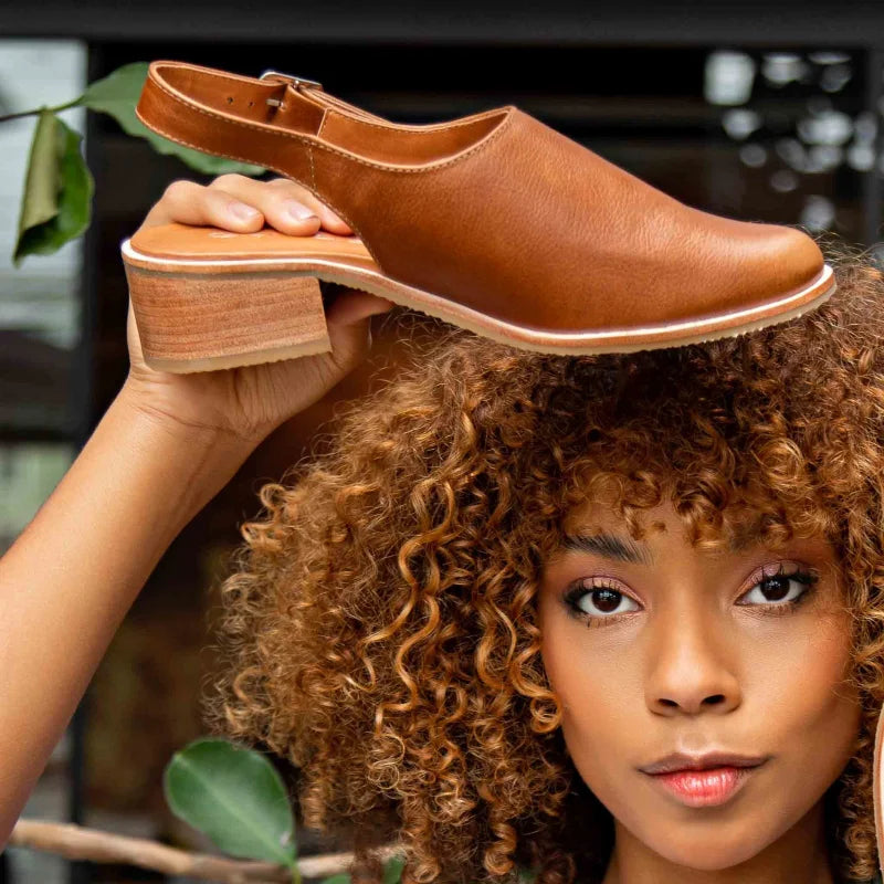 Lyssa Caramel Leather Pumps