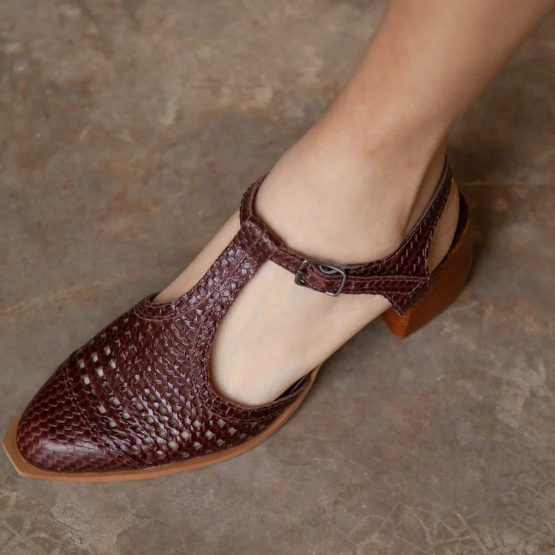 Marcele Leather Shoe - Coffee