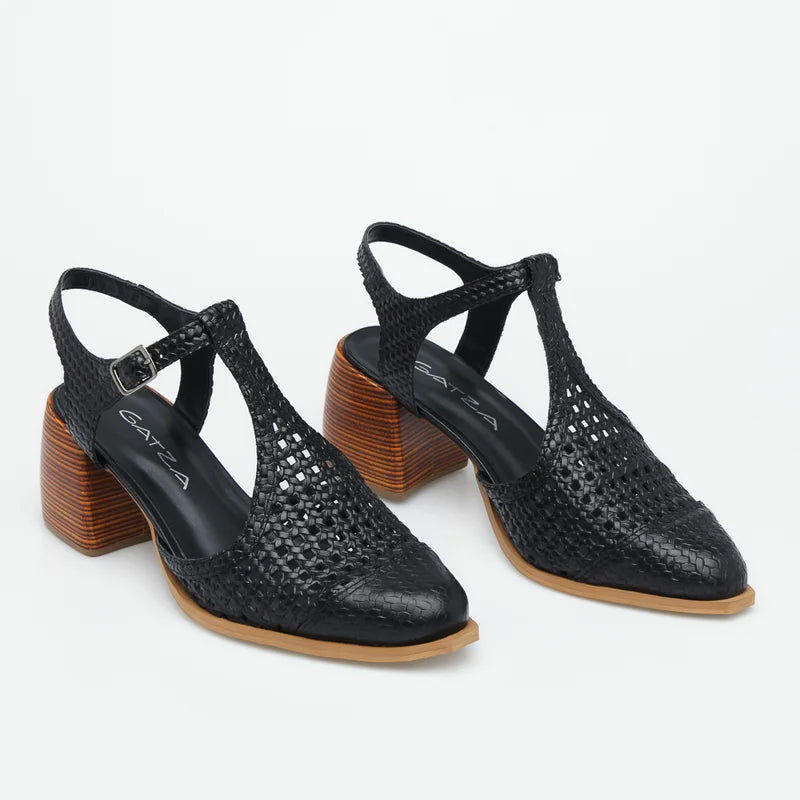 Marcele Leather Shoe - Black