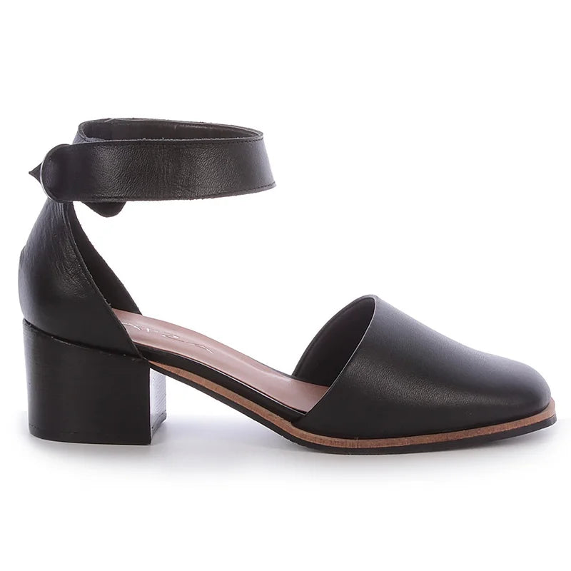 Nina Leather Shoe - Black