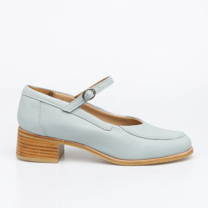 Talia leather Pump - Blue