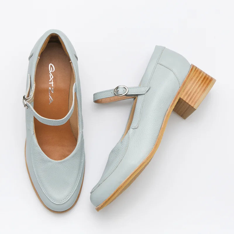 Talia leather Pump - Blue