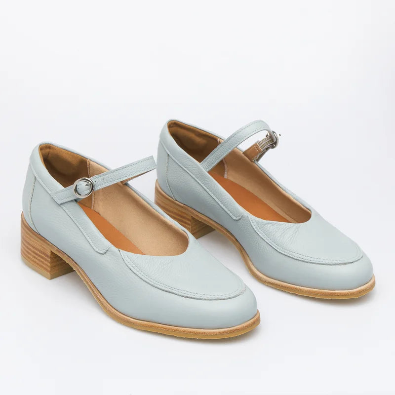 Talia leather Pump - Blue