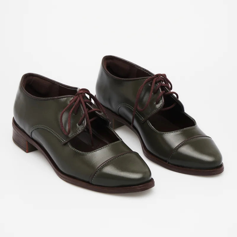 Cut-Out Shoe - Green