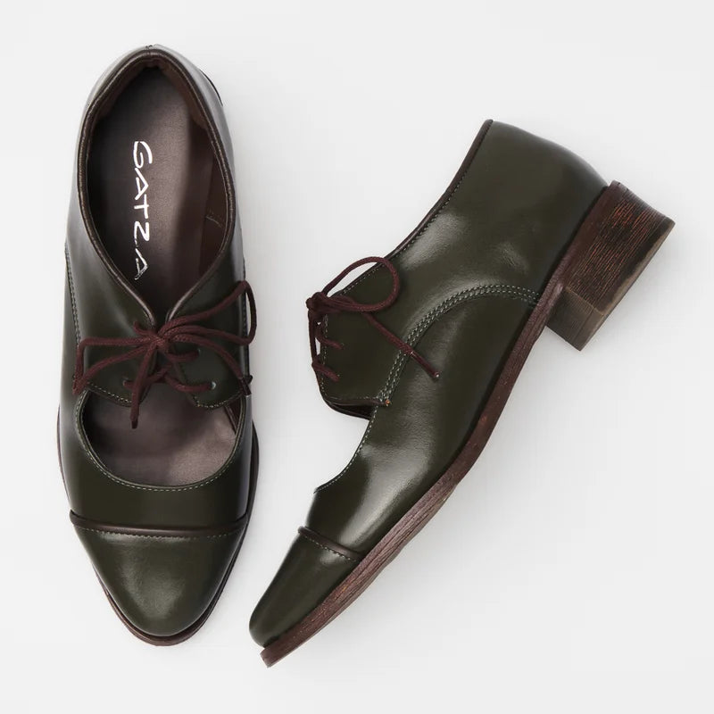 Cut-Out Shoe - Green