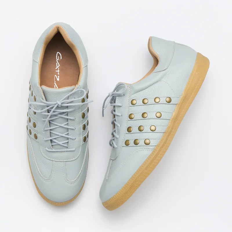 Leather Celina Sneaker - Blue