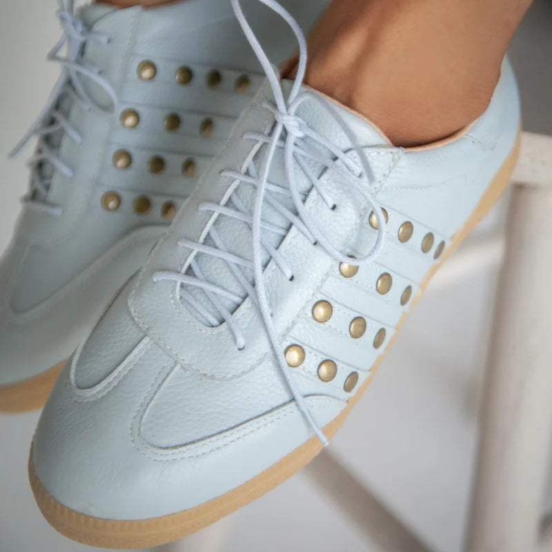 Leather Celina Sneaker - Blue