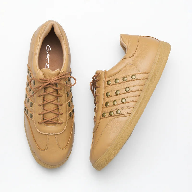 Leather Celina Sneaker - Caramel