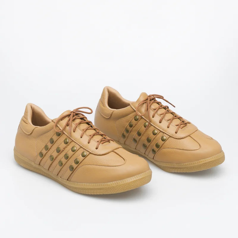 Leather Celina Sneaker - Caramel