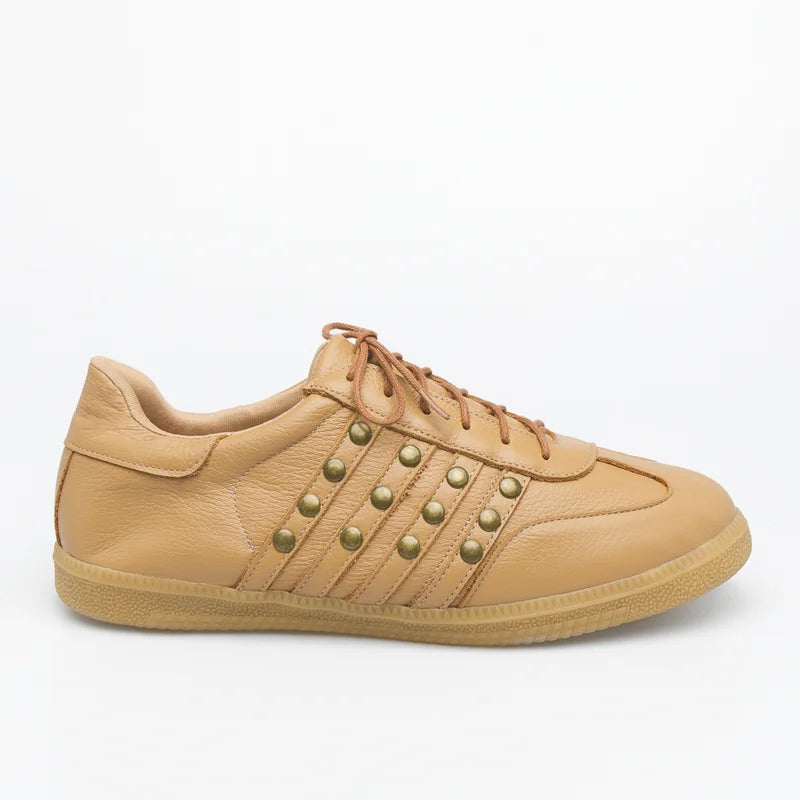 Leather Celina Sneaker - Caramel