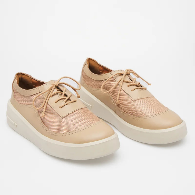 Eloah Leather Sneakers - sand