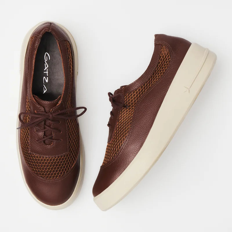 Eloah Leather Sneakers - Brown
