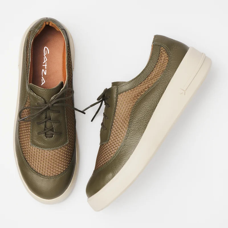 Eloah Leather Sneakers -  Green